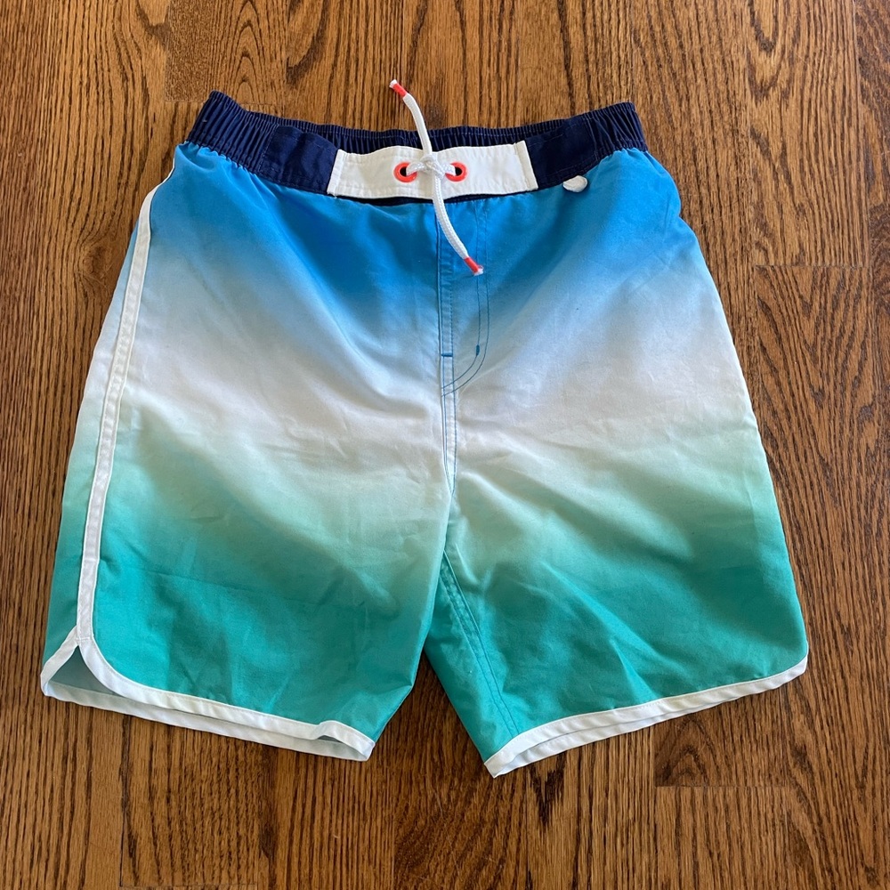 Mini Boden ombre swim trunks size 11-12 years
